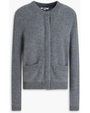 Vince Mélange Cashmere Cardigan - Grey