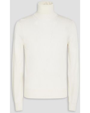 Tom Ford Cashmere And Silk-blend Turtleneck Sweater - White