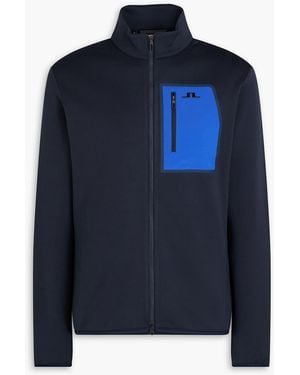 J.Lindeberg Wayne Fleece Zip-up Sweatshirt - Blue