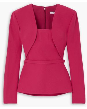 Safiyaa Samuele Panelled Crepe Blouse - Pink