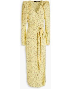 ROTATE BIRGER CHRISTENSEN Drehen Sie 'Bridget' Jacquard Long Dress - Gelb