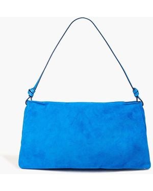 STAUD Vivi Suede Shoulder Bag - Blue