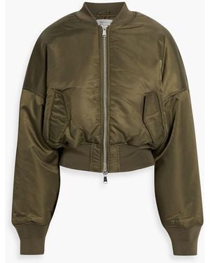 Ronny Kobo Elodie Shell Bomber Jacket - Green