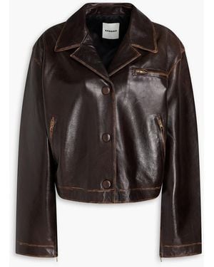 Sandro Leather Jacket - Black