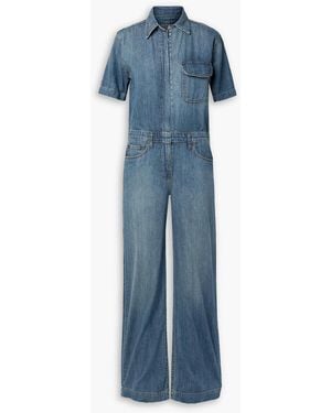 Rivet Utility Girlfriend jumpsuit aus denim - Blau
