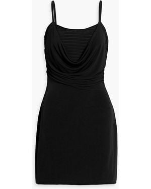 Hervé Léger Elizabeth Bandage And Stretch-Jersey Mini Dress - Black