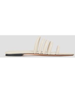 IRO Calista Leather Sandals - White