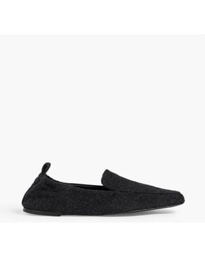 TOTEME Felt Loafers - Black