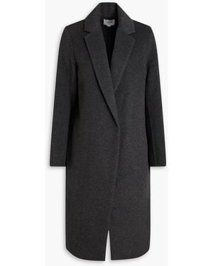 Vince Wool-blend Felt Coat - Black