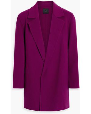 Theory Clairene Cashmere-felt Coat - Purple