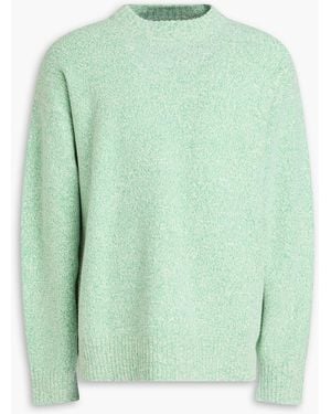 Jil Sander Mélange Wool-Blend Sweater - Green
