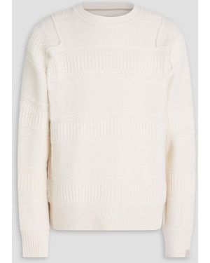Rag & Bone Colton Jacquard-Knit Merino Wool-Blend Sweater - White