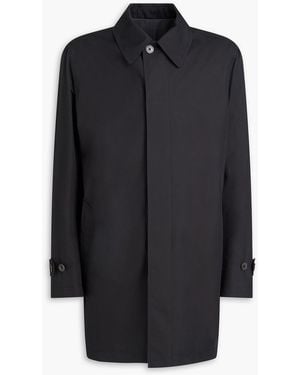Canali Reversible Cotton And Silk-Blend Coat - Blue
