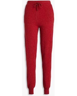 Loulou Studio Maddalena Cashmere Track Trousers - Red