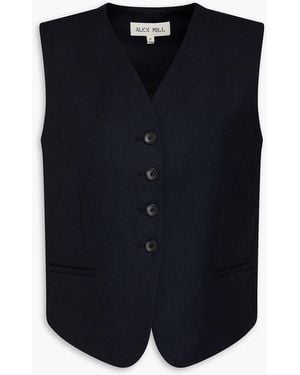 Alex Mill Soho Flannel Vest - Blue