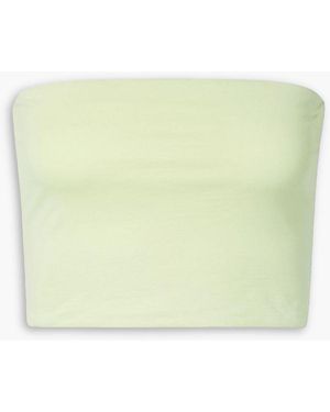 Skin Bandeau-oberteil aus bio-pima-baumwoll-jersey mit stretch-anteil - Grün