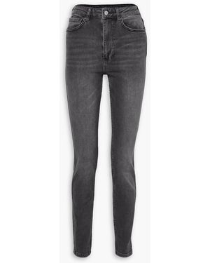Anine Bing Beck high-rise skinny jeans - Grau
