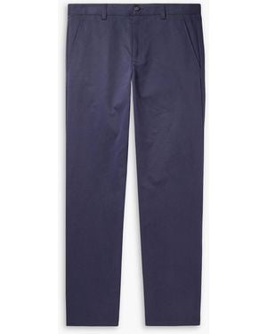 A.P.C. Straight-leg Cotton-twill Chinos - Blue