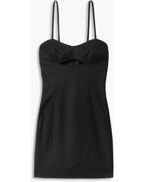 Anna Quan Kassia Cutout Wool Mini Dress - Black