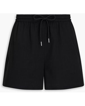 Theory Wool-blend Shorts - Black