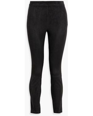 Theory Adbelle Suede Leggings - Black