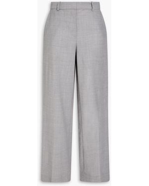 Jonathan Simkhai Tavar Wool Wide-Leg Trousers - Grey