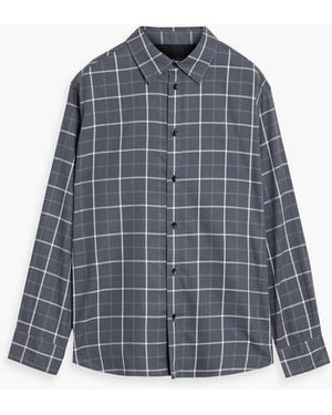 Rag & Bone Matthew Checked Cotton-Blend Flannel Shirt - Blue