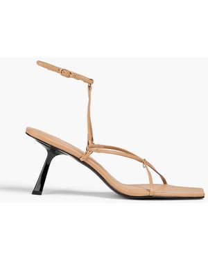 STUDIO AMELIA Sissone 80 Leather Sandals - Natural