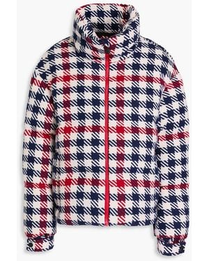 Perfect Moment Quilted Checked Twill Down Ski Jacket - Red