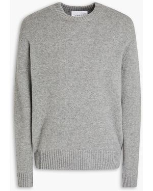 FRAME Melierter kaschmirpullover - Grau