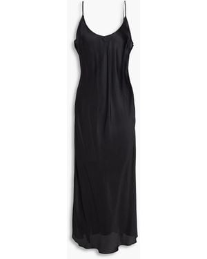Rohe Satin Midi Slip Dress - Black