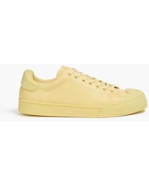Marni Leather Trainers - Yellow