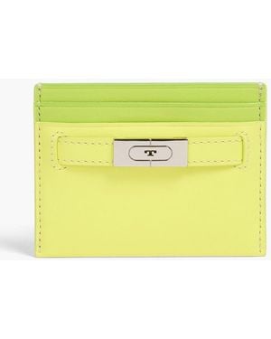 Tory Burch Two-tone Leather Cardholder - Yellow