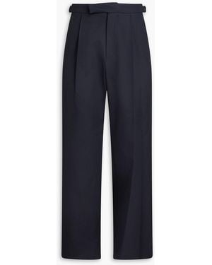 LE17SEPTEMBRE Cotton-blend Chambray Pants - Blue