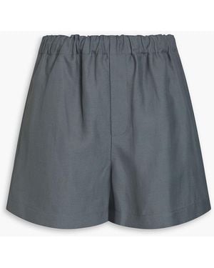 Loulou de Saison Seto Twill Shorts - Blue