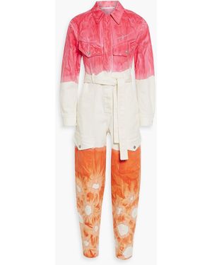 Stella McCartney Tie-dyed Denim Jumpsuit - Multicolor
