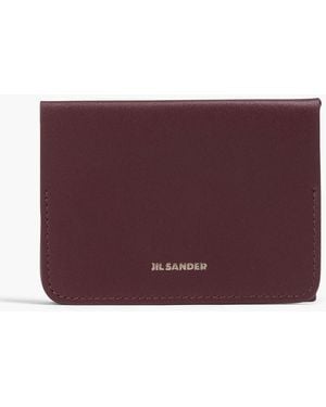 Jil Sander Kartenetui aus leder - Lila