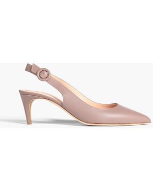 Rupert Sanderson Diana 60 Leather Slingback Court Shoes - Pink