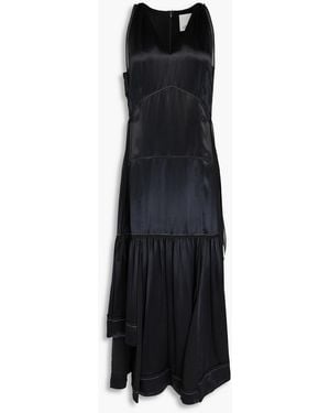 3.1 Phillip Lim Mehrlagiges asymmetrisches kleid aus satin - Schwarz