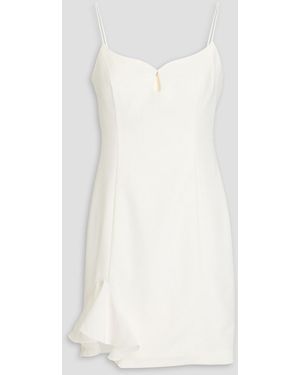 ML Monique Lhuillier Jillian minikleid aus crêpe mit cut-outs und rüschen - Weiß