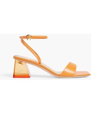 Gianvito Rossi Cosmic Leather Sandals - Orange