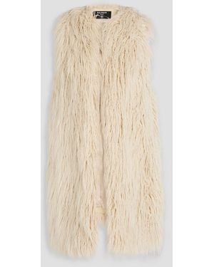 Balmain Teddy Fleece Vest - Natural