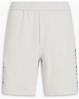 Missoni Crochet-Trimmed French Cotton-Terry Shorts - White