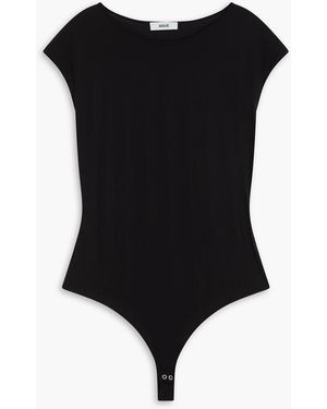 Agolde Aura Stretch-Jersey Bodysuit - Black