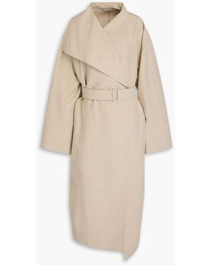 TOTEME Belted Linen-Blend Coat - Natural