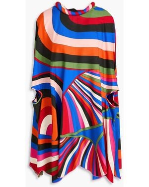 PUCCI Printed Linen-Blend Twill Mini Dress - White