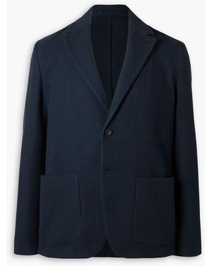 MR P. Unstructured Waffle-Knit Cotton Suit Jacket - Blue