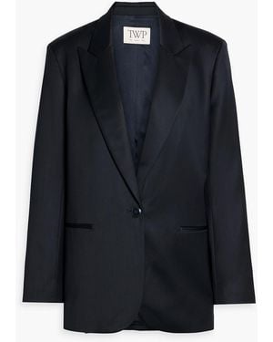 Twp Girl Boy Girl Wool-Satin Blazer - Blue