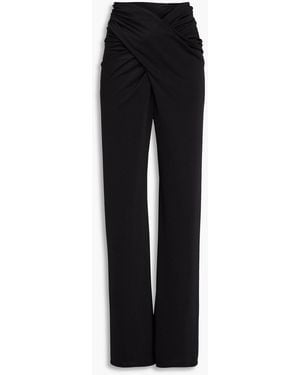 16Arlington Hose "boxte" mit geradem bein und wickeleffekt aus stretch-jersey - Schwarz