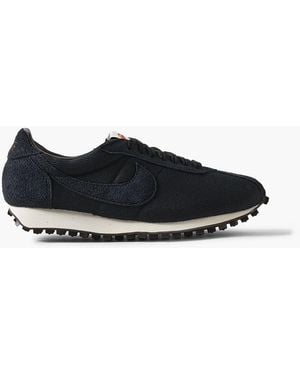 Nike Ld-1000 Brushed Suede-Trimmed Twill Sneakers - Black